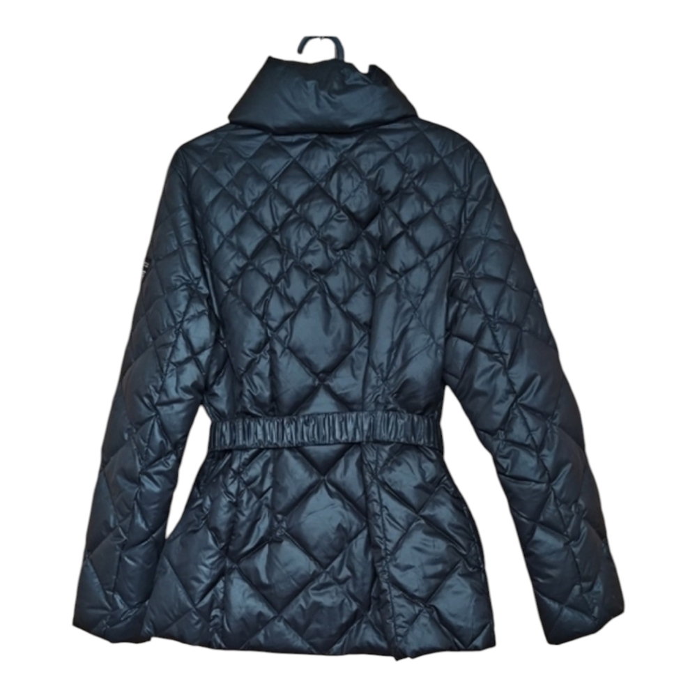 Like New 💕 Guess Black Quilted Belted Puffer Jacket - Picture 5 of 10